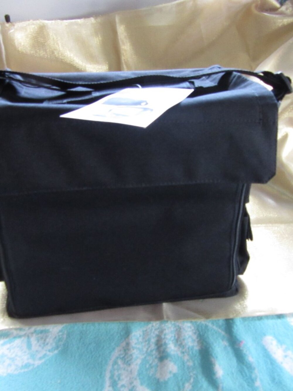 Nylon Black Craft Organizer with plastic bins for Beads & etc.
